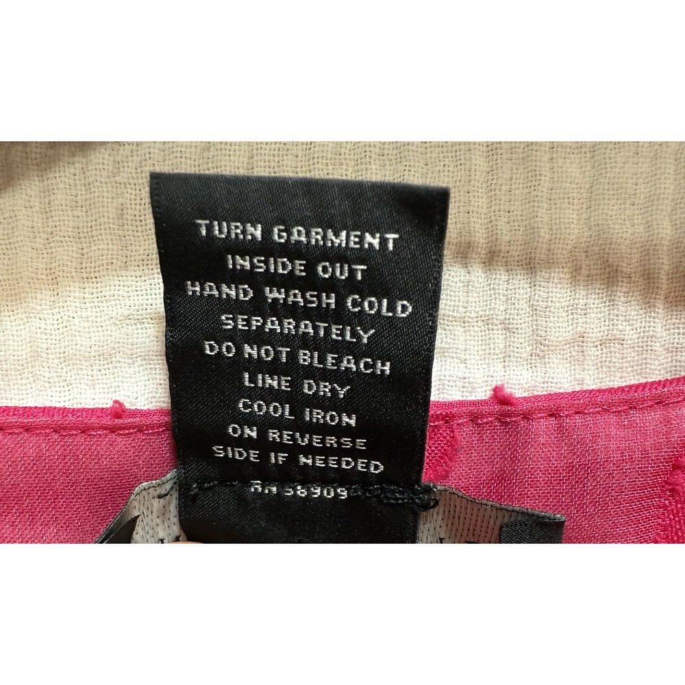 Investments II Top Women's 2X Pink Crew Neck Short Sleeve Floral Appliqué Casual - Picture 6 of 8